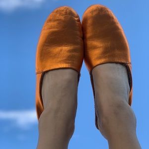 Maison Margiela Metallic Shearling Slippers